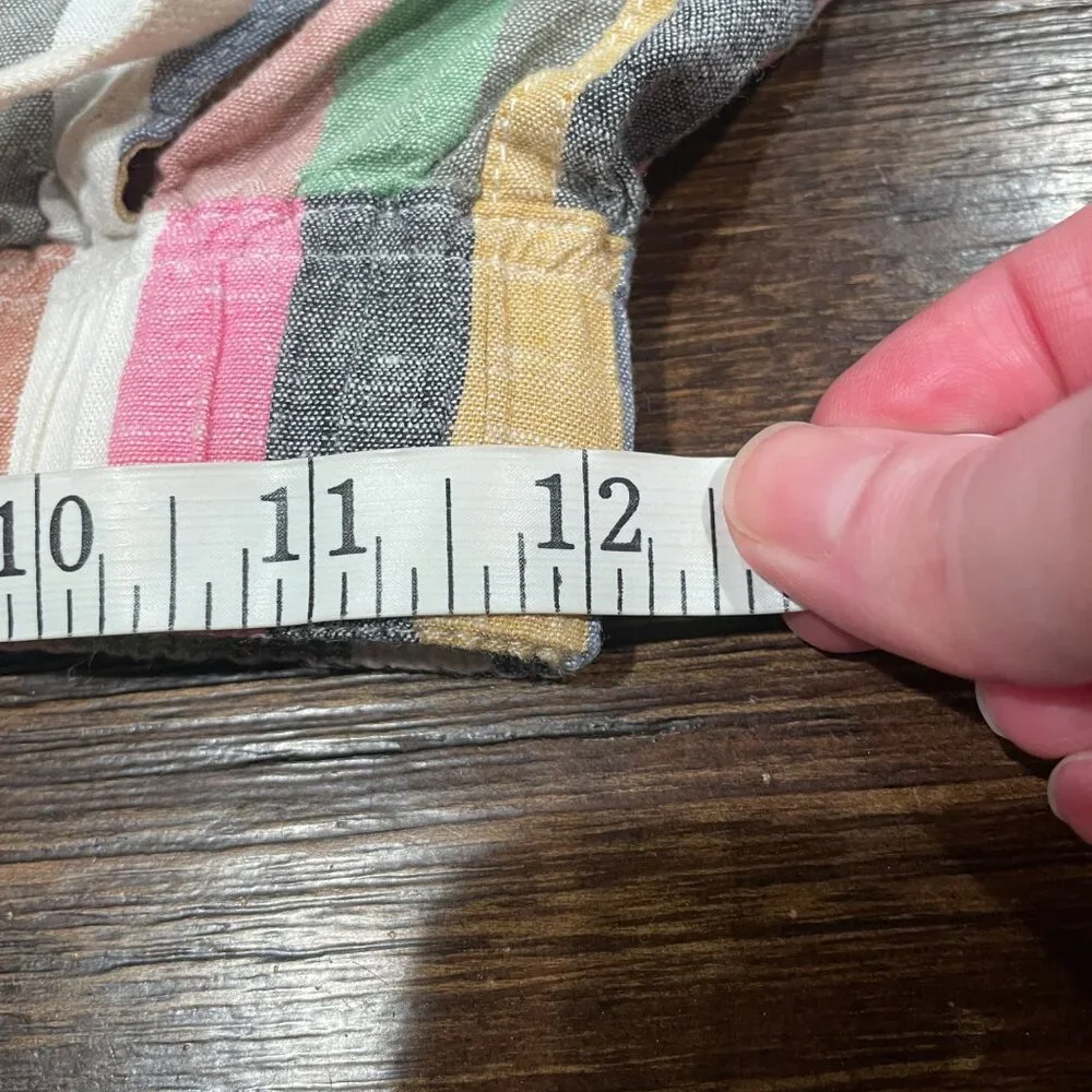 Marine Layer Multicolor Striped High Waist Shorts - Picture 5 of 8